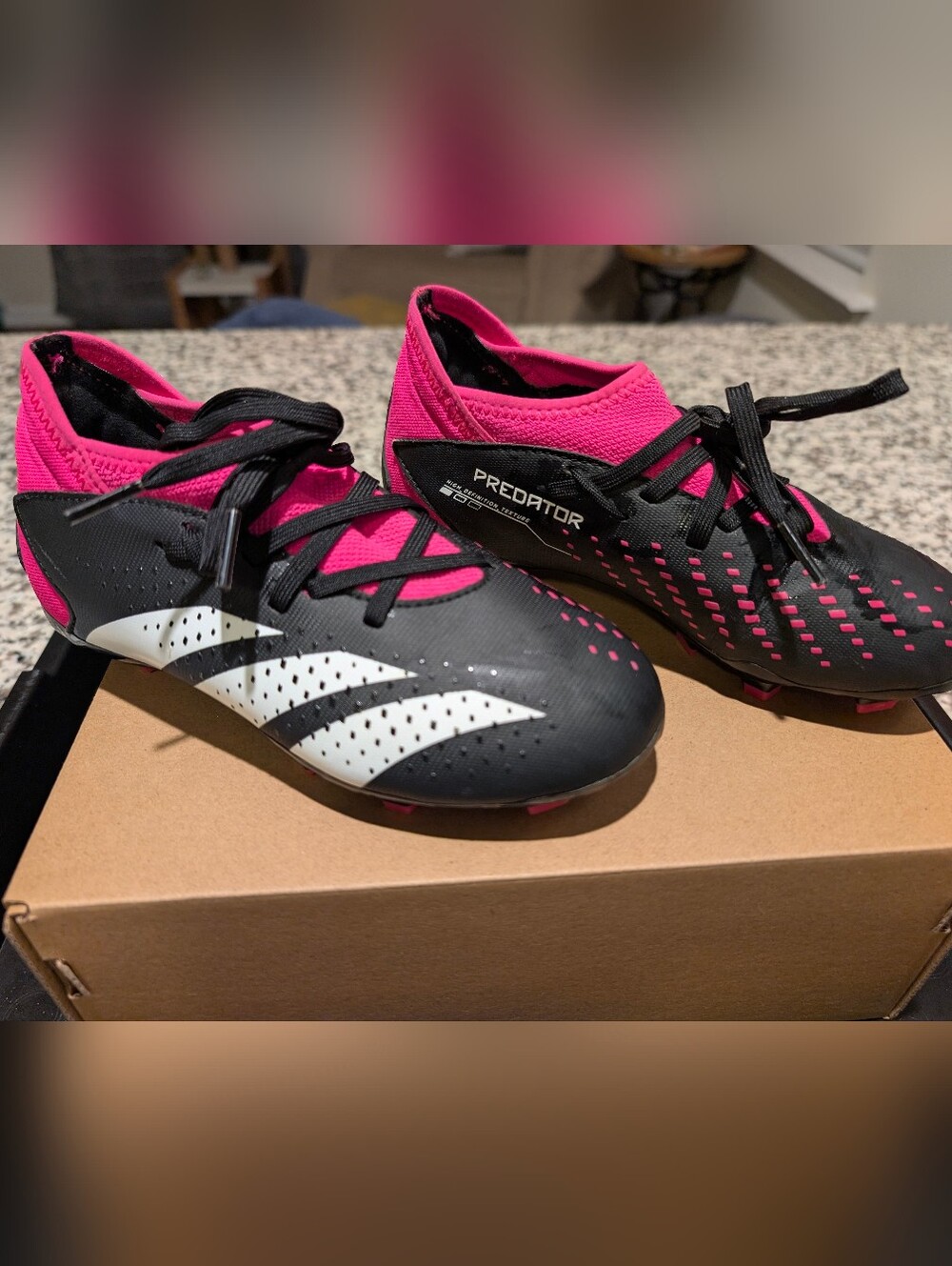 Adidas Pink Predator Accuracy.3 Kids Size 1